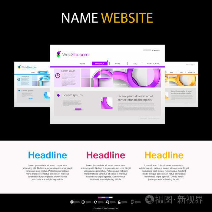 设计师的网站模板 现代网站设计的关键要素