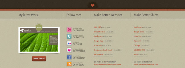 30个漂亮的页脚网页设计(2) 提升用户体验与视觉美感