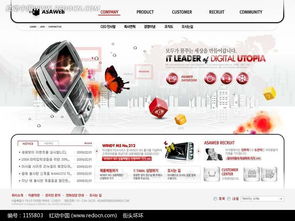 韩国数码产品网站设计PSD分层素材免费下载指南 编号1155803红动网资源详解